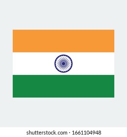 Indische Flagge, Amtsflagge Indiens, Illustration Vektorillustration EPS10