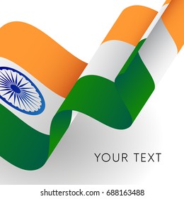 India flag. Patriotic design. Vector illustration.