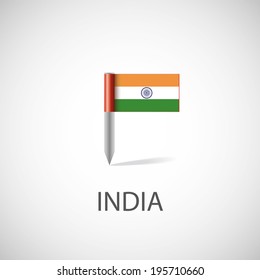 india flag pin