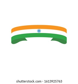 India flag. Simple vector. National flag of India 