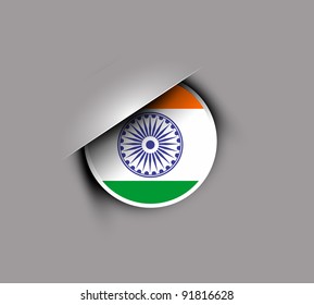 India flag tag design with Event Original, vector illustration