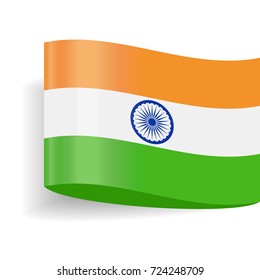 India Flag Vector Icon - Illustration