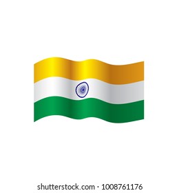 India flag, vector illustration