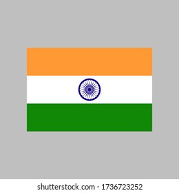 India flag vector illustration in high quality for ui and ux, website or mobile application