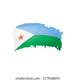 India flag, vector illustration on a white background