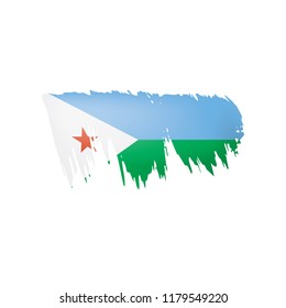India flag, vector illustration on a white background