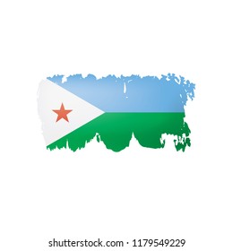 India flag, vector illustration on a white background