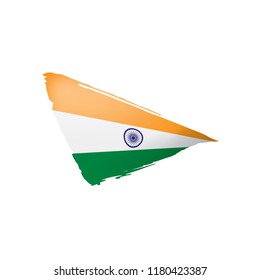 India flag, vector illustration on a white background
