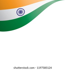 India flag, vector illustration on a white background