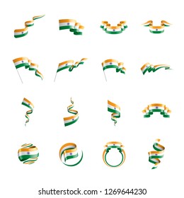 India flag, vector illustration on a white background