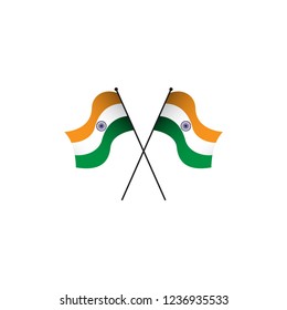 India Flag Vector Template Design Illustration