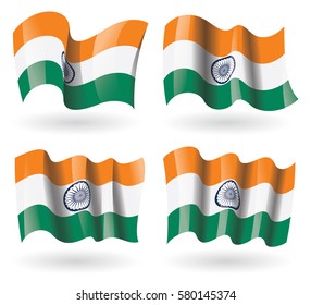 India Flag Waving Set