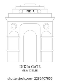 ilustración de una puerta de la India 