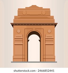 Indien Gate Delhi Illustration bei Tag 