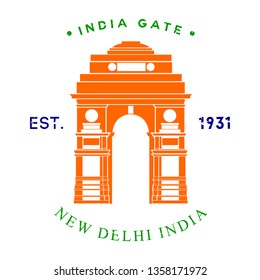 india gate, illustration