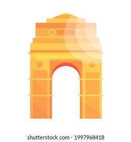 india gate landmark architecture isolated
