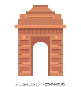 icono de la cultura de marca emblemática de la puerta de la india