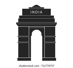 India Gate silhouette