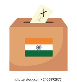 india general election illustration isolated