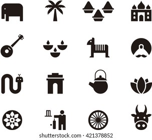 INDIA glyph icons