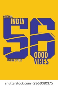 india good vibes,t-shirt vector fashion design