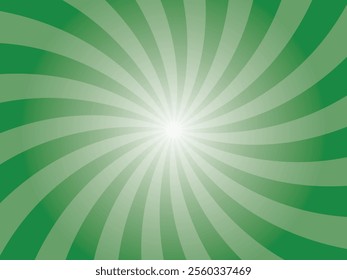 India green comic sunburst background. Abstract sunburst brochure design template.  Sunshine background illustration. Sun rays cartoon illustration