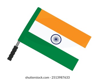 Bandera de la mano de la India. Ilustración vectorial