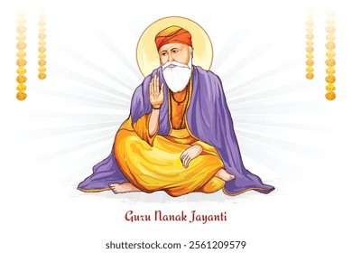 India hindu sikh celebrating birthday of guru nanak jayanti background