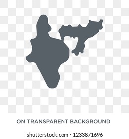 India icon. Trendy flat vector India icon on transparent background from india collection. High quality filled India symbol use for web and mobile