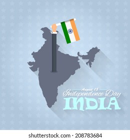 India Independence Day 15 August Celebration Card, Background, Badges Vector Template 