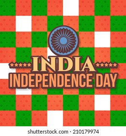 India Independence Day 15 August Celebration Card, Background, Badges Vector Template
