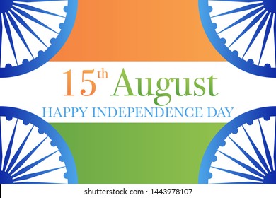 india independence day 15th of august vector illustration