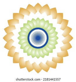 India independence day 15th august background | 15th August independence day | Indian Flag Tricolor in flower shape