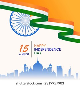 India independence day. 15th august india independence day. Happy independence day india vector illustration
