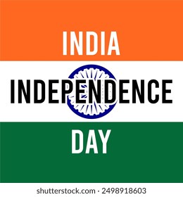 India Independence Day. 15th August. Holiday concept. Vector illustration