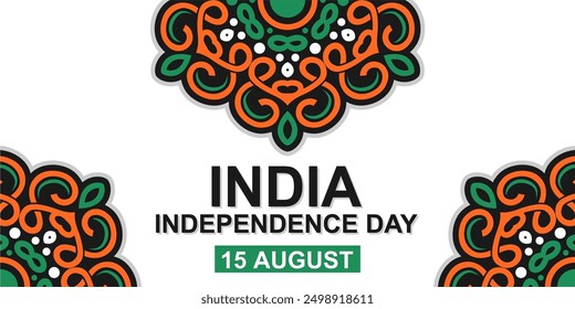 India Independence Day. 15th August. Holiday concept. Vector illustration