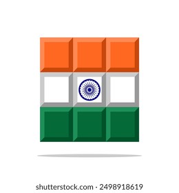 India Independence Day. 15th August. Holiday concept. Vector illustration