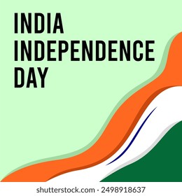 India Independence Day. 15th August. Holiday concept. Vector illustration
