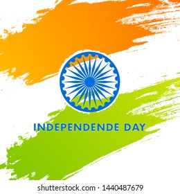 India Independence Day Abstract Background Three Stock Vector (Royalty ...