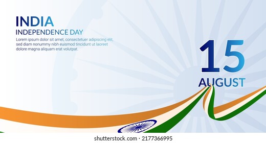 India independence day background with copy space for presentation and banner design