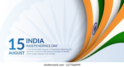 India independence day background with copy space for presentation and banner design