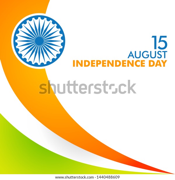 India Independence Day Background Flag Three Stock Vector (Royalty Free ...