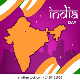 India Independence Day background vector. EPS10