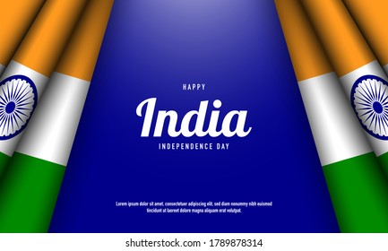 India Independence Day Background. Vector Illustration.  