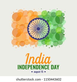 India independence day card or background. vector illustration.