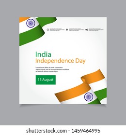 India Independence Day Celebration Vector Template Design Illustration