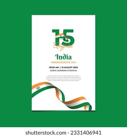 Tagesdesign-Vorlage für die Unabhängigkeit Indiens