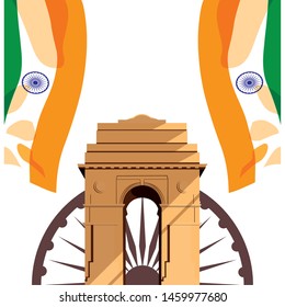 india independence day flat design