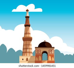 india independence day flat design