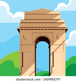 india independence day flat design